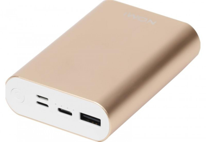 Батарея POWER BANK Nomi U100 Gold 10000 mAh - зображення 2