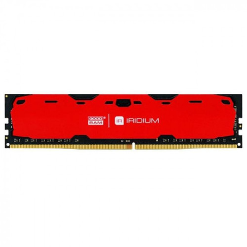 Пам'ять DDR4 RAM 8Gb (1x8Gb) 2400Mhz Goodram Iridium Red (IR-R2400D464L15S\/8G) - зображення 1