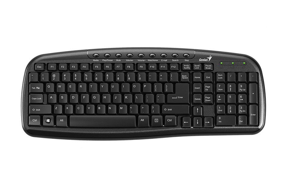 Клавіатура Genius KB-M225 Multimedia USB  Black (31310479108) - зображення 1