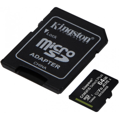 MicroSDXC 64 Gb Kingston Canvas Select Plus class 10 UHS-I A1 - зображення 2