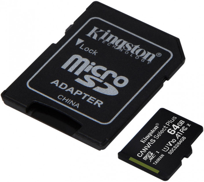 MicroSDXC 64 Gb Kingston Canvas Select Plus class 10 UHS-I A1 - зображення 2