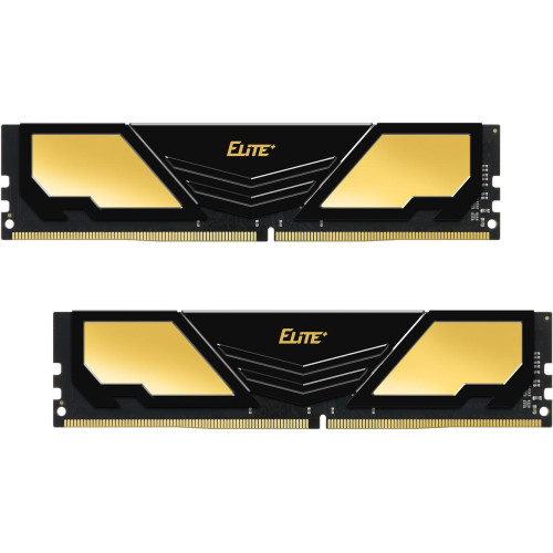 Пам'ять DDR4 RAM_16Gb (2x8Gb) 2400Mhz Team Elite Plus Black (TPD416G2400HC16DC01) - зображення 1