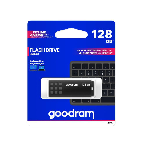 Флеш пам'ять USB 128Gb GOODRAM UME3 Black  USB 3.0 - зображення 2