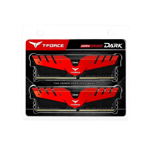 Пам'ять DDR4 RAM_16Gb (2x8Gb) 3000Mhz Team T-Force Dark Red (TDRED416G3000HC16CDC01) - зображення 1