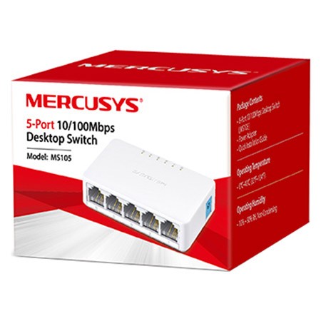 Комутатор Switch Mercusys MS105, 5-port - зображення 2