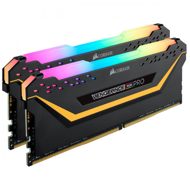 Пам'ять DDR4 RAM_16Gb (2x8Gb) 3200Mhz Corsair Vengeance RGB Pro Black (CMW16GX4M2C3200C16-TUF) - зображення 2