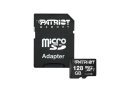 MicroSDXC 128 Gb Patriot UHS-I Class 10 + SD-adapter - зображення 1