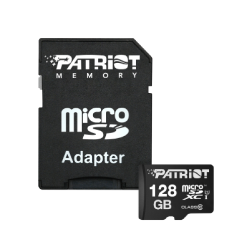 MicroSDXC 128 Gb Patriot UHS-I Class 10 + SD-adapter - зображення 1