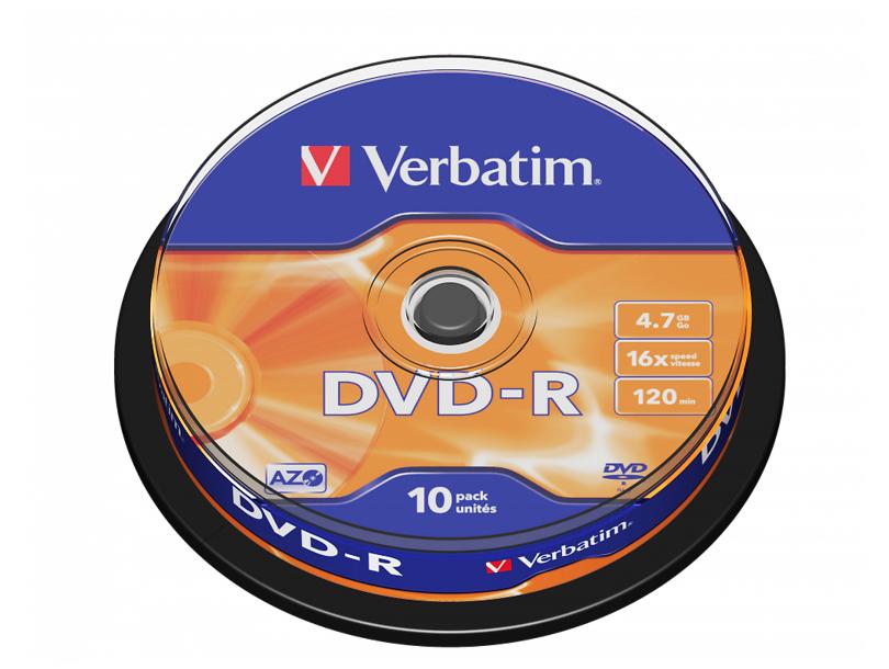 DVD-R-disк 4,7Gb Verbatim #43523 16x - зображення 1