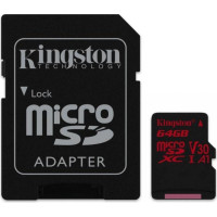 MicroSDXC 64 Gb Kingston Canvas React class 10 UHS-I U3