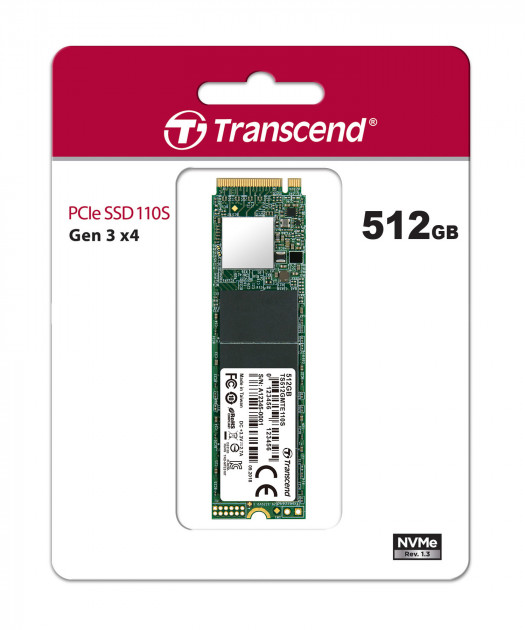Накопичувач SSD NVMe M.2 512GB Transcend MTE110S (TS512GMTE110S) - зображення 2