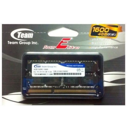 Пам'ять DDR3-1600 4 Gb Team SoDIMM - зображення 2