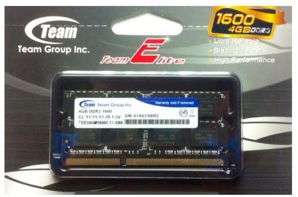 Пам'ять DDR3-1600 4 Gb Team SoDIMM - зображення 2