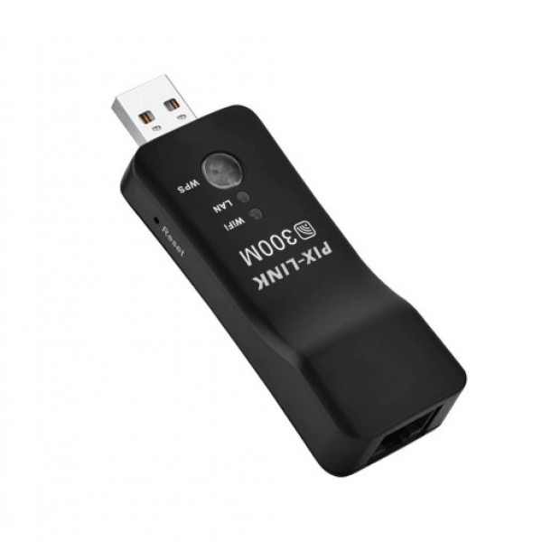 USB LAN Wi-Fi репітер PIXLINK LV-UE01 300M - зображення 1