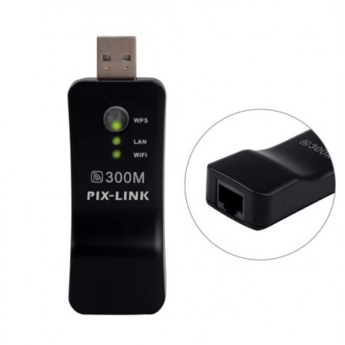 USB LAN Wi-Fi репітер PIXLINK LV-UE01 300M - зображення 2