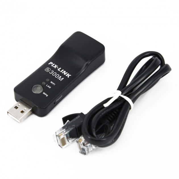 USB LAN Wi-Fi репітер PIXLINK LV-UE01 300M - зображення 4