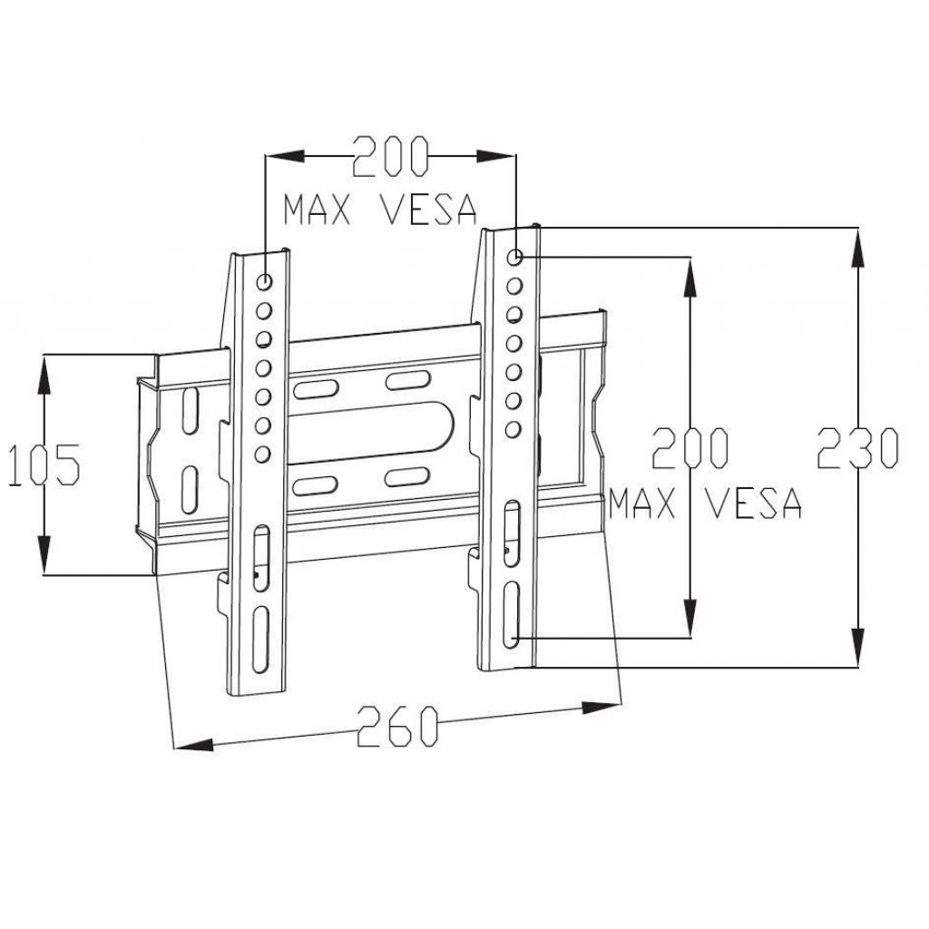 Настінне кріплення CHARMOUNT LED-F20 - зображення 3