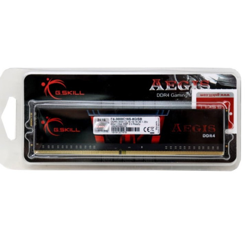 Пам'ять DDR4 RAM 8Gb (1x8Gb) 3000Mhz G.Skill Aegis (F4-3000C16S-8GISB) - зображення 3