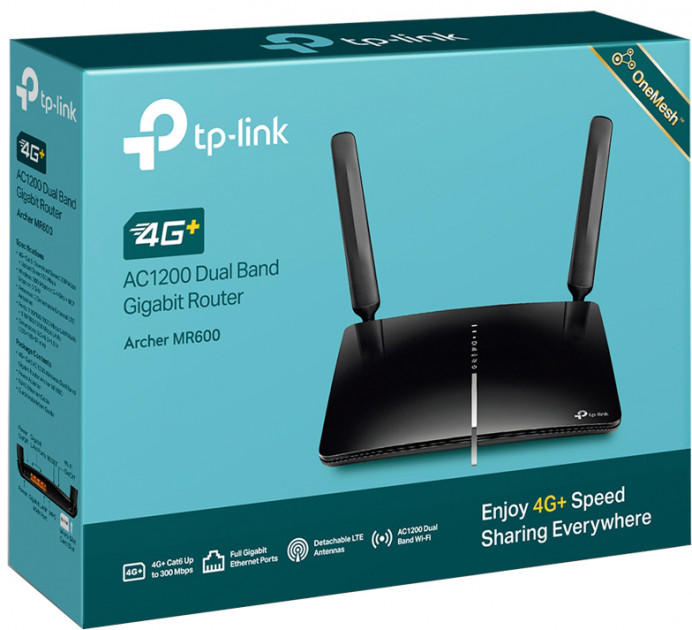 Маршрутизатор WiFi 4G LTE TP-Link Archer MR600 - зображення 3