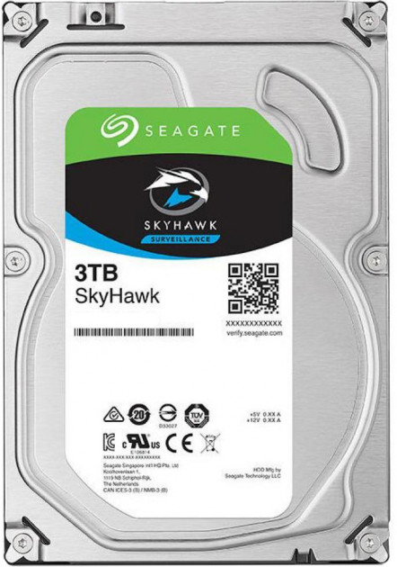 Жорсткий диск HDD 3000Gb Seagate ST3000VX009 SkyHawk Surveillance - зображення 1