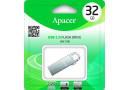 Флеш пам'ять USB 32 Gb Apacer AH13A Silver USB2.0, брелок - зображення 3