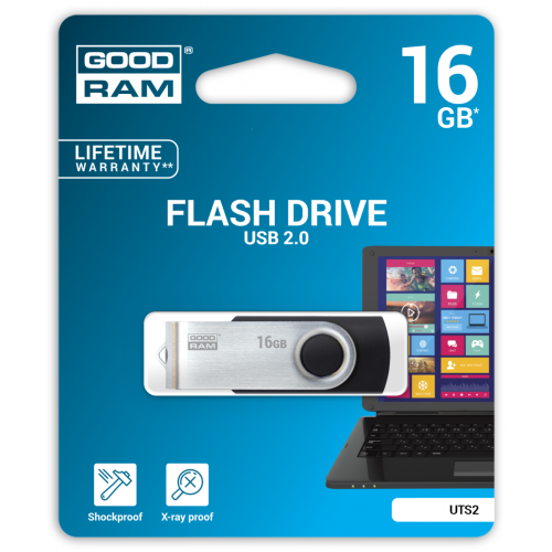 Флеш пам'ять USB 16Gb Goodram UTS2 Twister black USB2.0 - зображення 5