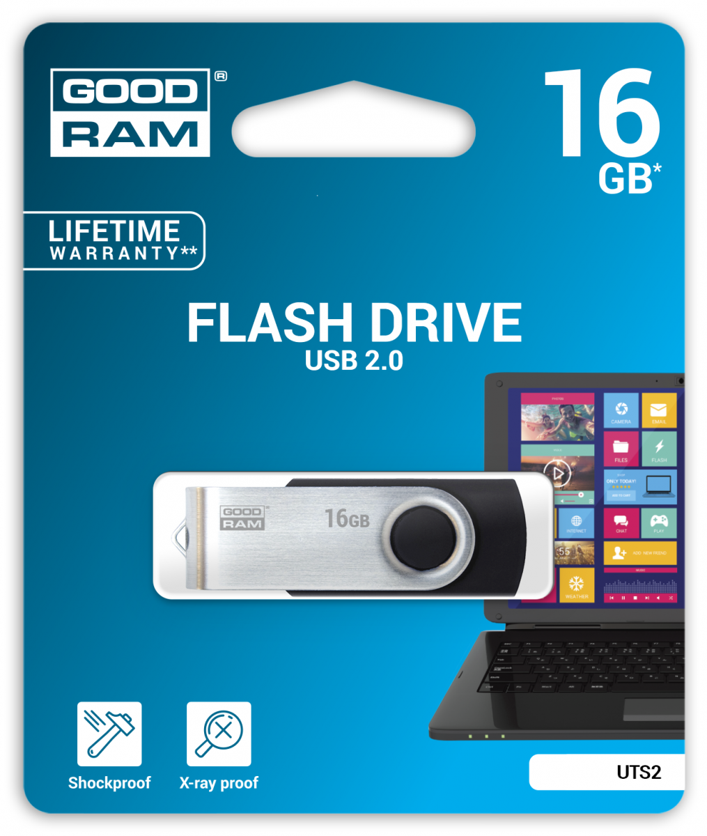Флеш пам'ять USB 16Gb Goodram UTS2 Twister black USB2.0 - зображення 5