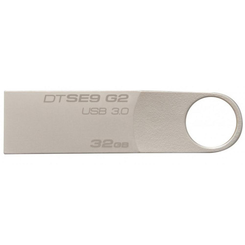 Флеш пам'ять USB 32 Gb Kingston SE9 G2 Silver metal USB 3.0 - зображення 1