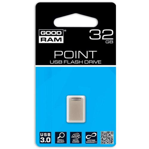 Флеш пам'ять USB 32 Gb Goodram POINT Silver USB3.0 - зображення 3