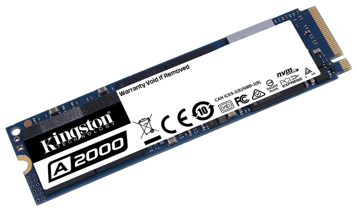 Накопичувач SSD NVMe M.2 500GB Kingston A2000 (SA2000M8\/500G) - зображення 2