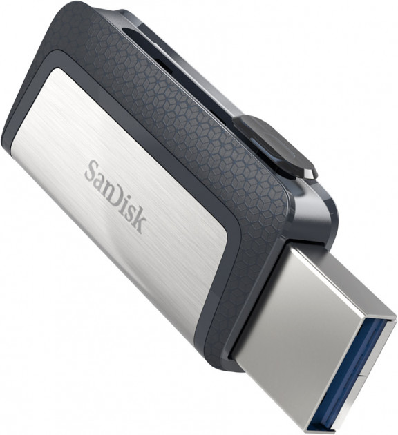 Флеш пам'ять USB 32 Gb SANDISK Ultra Dual USB 3.0 + Type-C - зображення 1