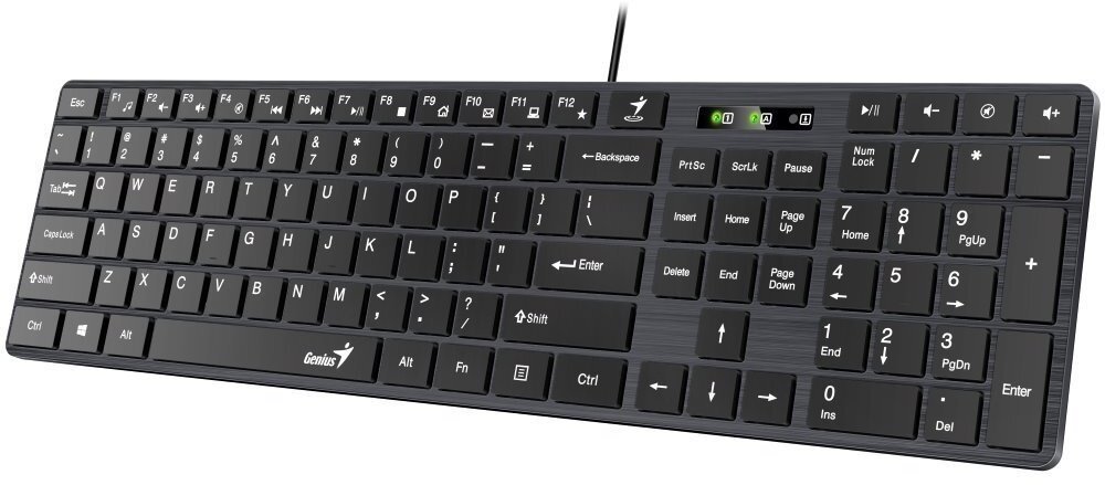 Клавіатура Genius SlimStar 126 USB black - зображення 2