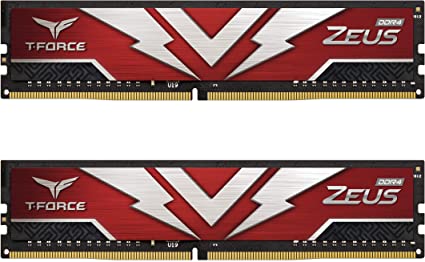 Пам'ять DDR4 RAM_16Gb (2x8Gb) 3200Mhz Team T-Force Zeus Red (TTZD416G3200HC20DC01) - зображення 2