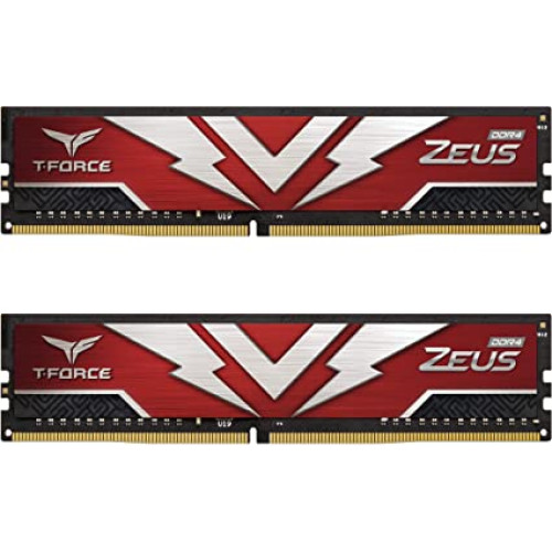 Пам'ять DDR4 RAM_16Gb (2x8Gb) 3200Mhz Team T-Force Zeus Red (TTZD416G3200HC20DC01) - зображення 4