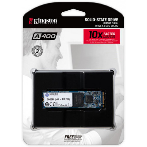 Накопичувач SSD M.2 480GB Kingston A400 (SA400M8\/480G) - зображення 3