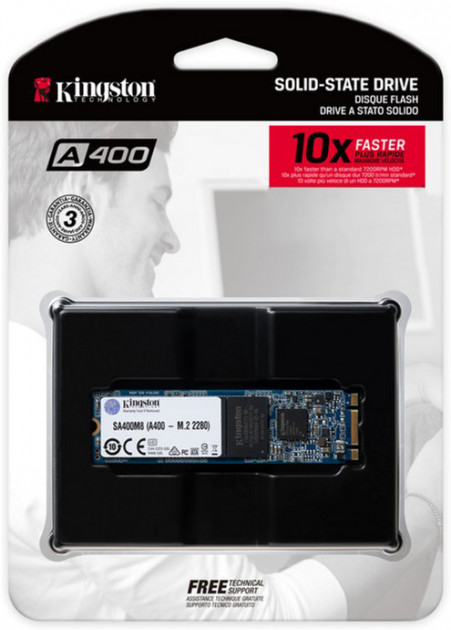 Накопичувач SSD M.2 480GB Kingston A400 (SA400M8\/480G) - зображення 3