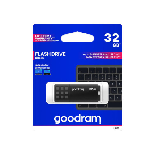 Флеш пам'ять USB 16Gb Goodram UME3 Black USB 3.0 - зображення 3