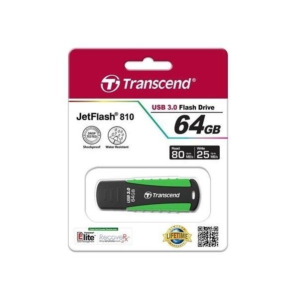 Флеш пам'ять USB 64 Gb Transcend JetFlash 810 - зображення 3