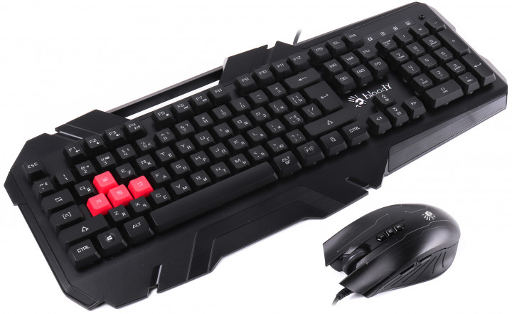 Клавіатура+опт.мишка A4-Tech B2500 Bloody Black - зображення 3