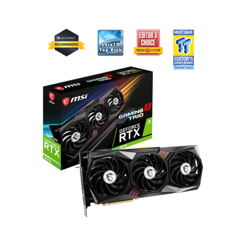 Відеокарта GeForce RTX 3070 MSI Gaming  8GB GDDR6 (RTX 3070 GAMING X TRIO) - зображення 4