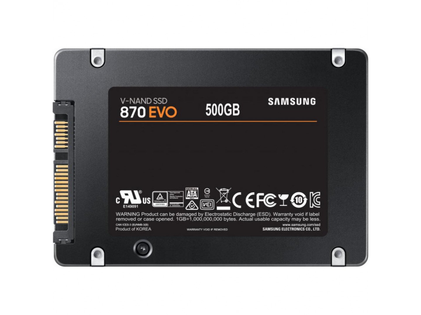 Накопичувач SSD 500GB Samsung 870 EVO (MZ-77E500BW) - зображення 4
