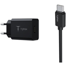 Зарядний пристрій T-PHOX Mini 12W 2.4A + Lightning cable 1.2m - зображення 1