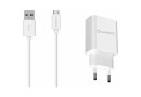 Зарядний пристрій Florence 1USB 2A + microUSB cable (FL-1020-WM) - зображення 1