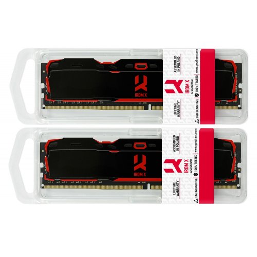 Пам'ять DDR4 RAM_16Gb (2x8Gb) 2666Mhz GOODRAM Iridium X (IR-X2666D464L16S\/16GDC) - зображення 1