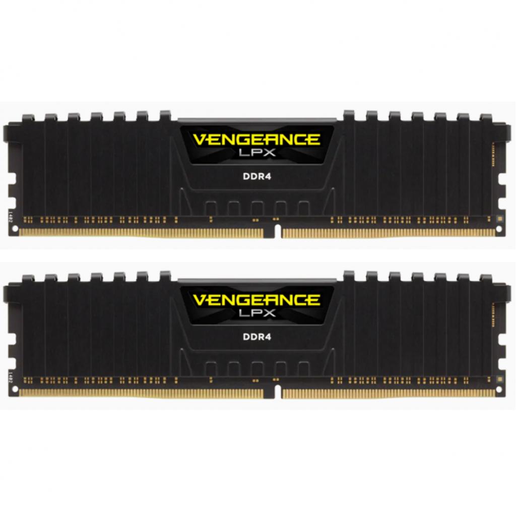 Пам'ять DDR4 RAM_16Gb (2x8Gb) 3600Mhz Corsair Vengeance LPX Black (CMK16GX4M2C3600C20) - зображення 2