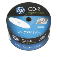 CDR-disk 700Mb HP IJ Print 52X, 50 шт