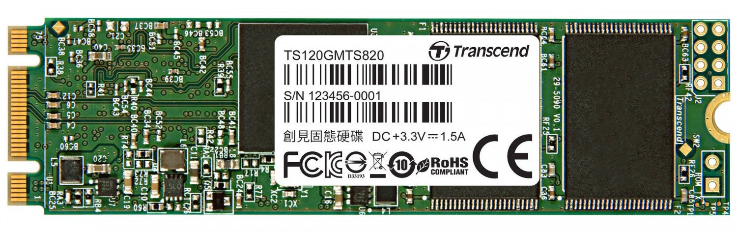 Накопичувач SSD M.2 120GB Transcend 820S (TS120GMTS820S) - зображення 1