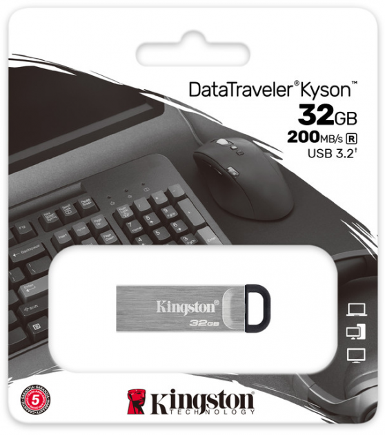 Флеш пам'ять USB 32 Gb Kingston DataTraveler Kyson USB3.2 - зображення 2