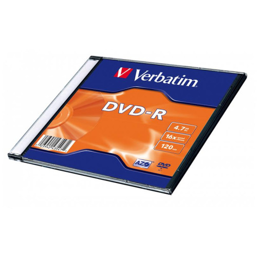Диск DVD-R 4,7Gb 16x Verbatim Matte Silver AZO (43547-1disk) - зображення 2