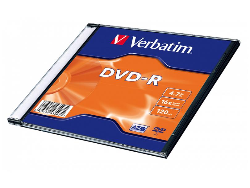 Диск DVD-R 4,7Gb 16x Verbatim Matte Silver AZO (43547-1disk) - зображення 2